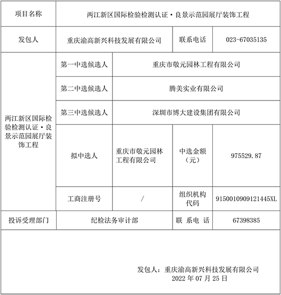 两江新区国际检验检测认证·良景示范园展厅装饰工程竞争性比选结果公示gw.JPG